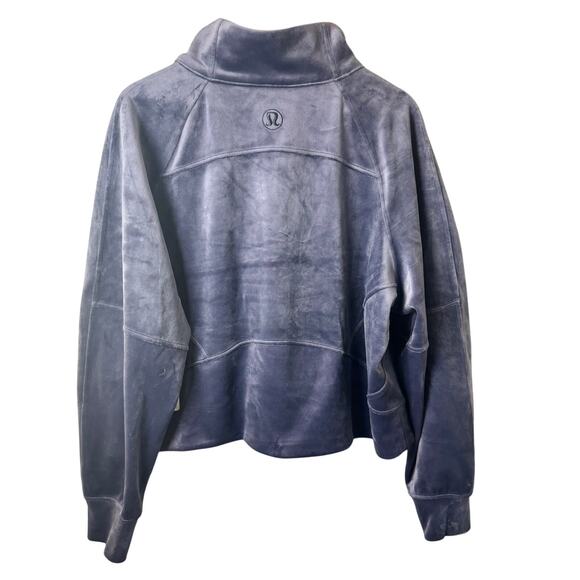NWT Lululemon Scuba XL XXL Oversized Funnel-Neck Half Zip Velvet NFAL New - Picture 2 of 11